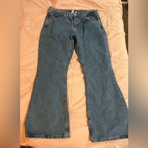 the ragged priest low rise boot cut/ flare jeans